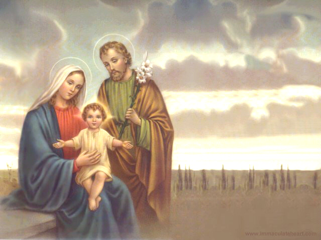 La Sagrada Familia, Jesús, María y José.